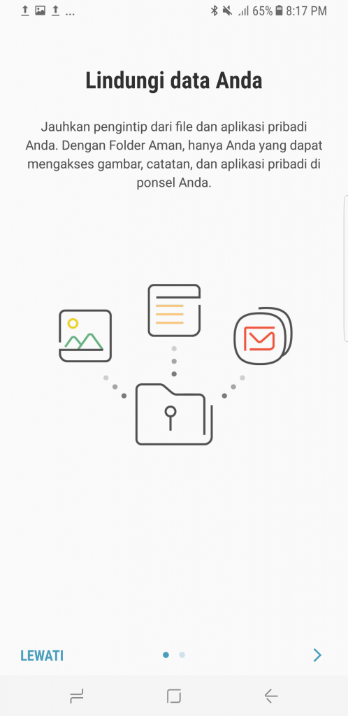 tampilan Secured Folder Samsung Galaxy S8