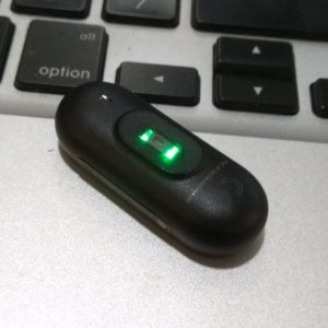 sensor detak jantung menyala