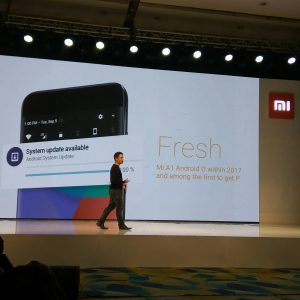 Pete Nuchanatanon memaparkan tentang Android One