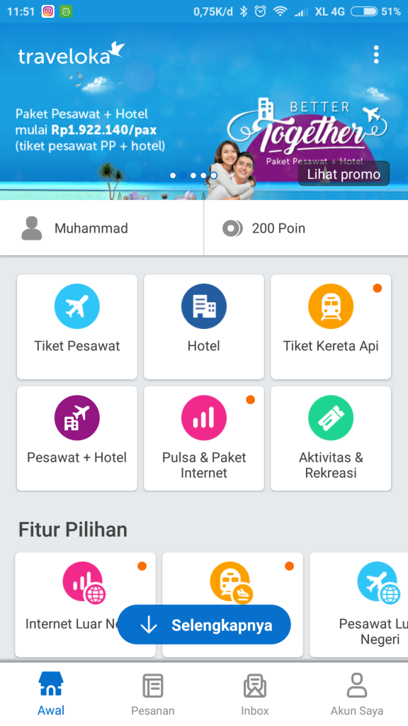 aplikasi Traveloka