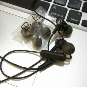 earphone Audio Technica Sonic Fuel ATH-CLR100iS dan silikon pengganti
