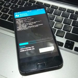 mencadangkan NANDroid dengan TWRP