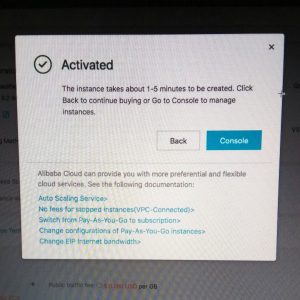 instance ECS aktif