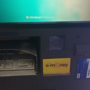 mesin ATM Mandiri menggunakan Windows 7