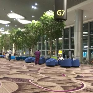 ruang tunggu Terminal 4 Bandara Changi, Singapura