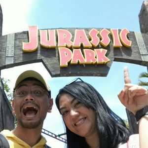 di kawasan Jurassic Park