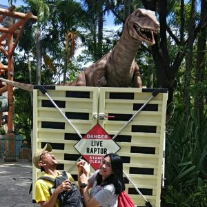 berjumpa Velociraptor di Jurassic Park Universal Studios Singapore
