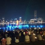 Menonton Spectra Light & Water Show di Marina Bay Sands