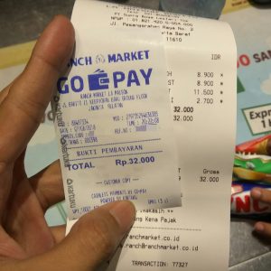 struk transaksi pembelian dan pembayaran
