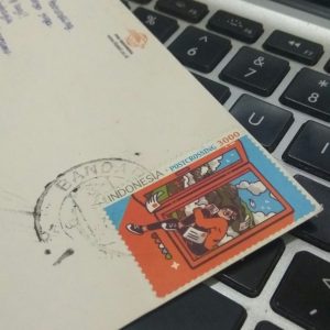 prangko edisi Postcrossing PT Pos Indonesia