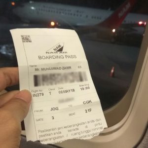 boarding pas Nam Air