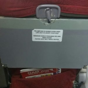 tray pesawat Boeing 737-524 PK-NAL Kesejahteraan