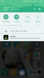 notifikasi cashback