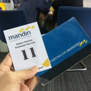 nomor antrean Bank Mandiri cabang Pasar Klewer