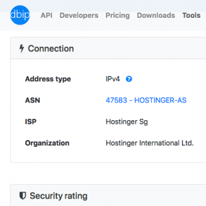 lokasi server Hostinger Singapura