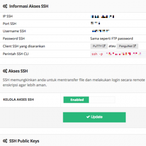 akses SSH Hostinger