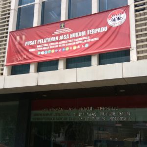 gedung Pusat Pelayanan Jasa Hukum Terpadu Kementerian Hukum dan Hak Asasi Manusia