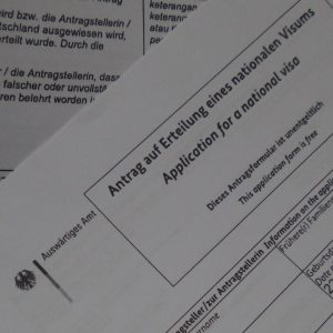 dokumen permohonan visa nasional