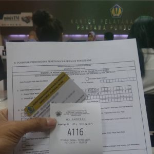 nomor antrean permohonan penetapan wajib pajak non efektif