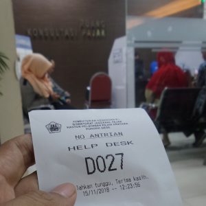 antrean help desk KPP Pratama Pondok Gede