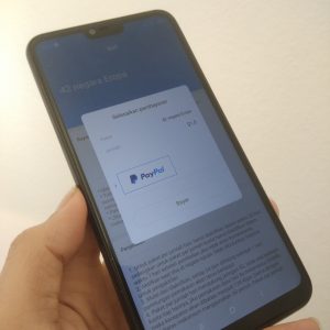 pembayaran Mi Roaming menggunakan PayPal