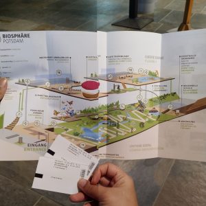 peta pada brosur Biosphäre Potsdam peta pada brosur Biosphäre Potsdam