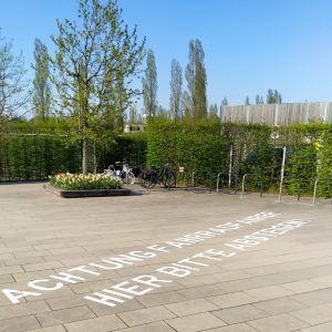 tempat parkir sepeda di Volkspark, Potsdam