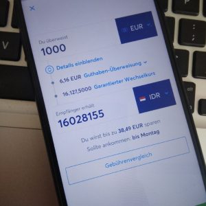 transfer dari Euro ke Rupiah menggunakan TransferWise