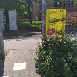 papan petunjuk ke pintu masuk Airlift Festival
