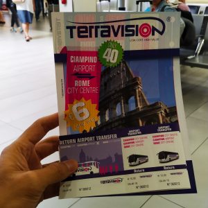 brosur dan tiket bus TerraVision