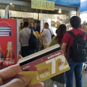 tiket transportasi di Roma untuk 72 jam