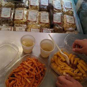 pasta matang dan mentah di Pastificio Guerra