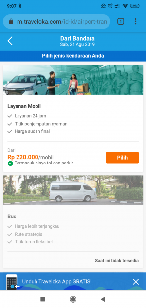 memesan Golden Bird menggunakan Traveloka
