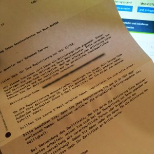 surat bersi kode aktivasi ELSTER