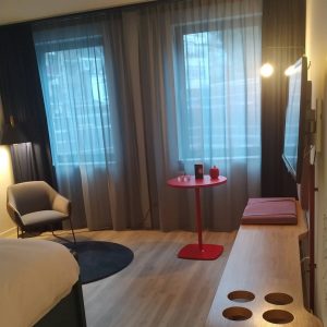ruang kamar Qbic Hotel Brussel