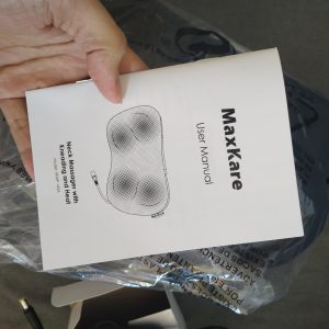 buku panduan MaxKare Neck Massager with Kneading and Heating