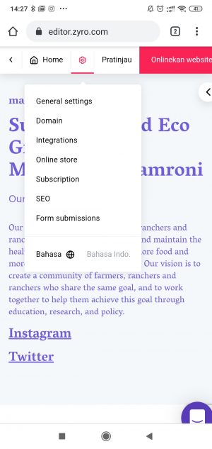 tools di Zyro yang mudah digunakan