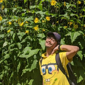 di taman musim panas Pulau Merak