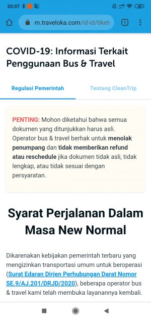 penerapan protokol kesehatan CleanTrip penerapan protokol kesehatan CleanTrip