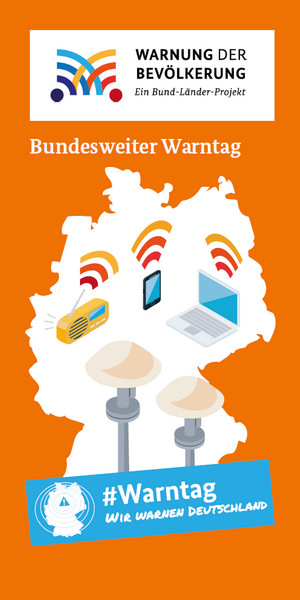 poster Warntag dari Bundesamtes für Bevölkerungsschutz und Katastrophenhilfe