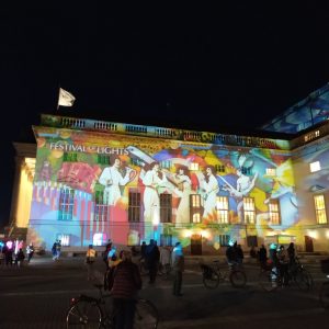 Festival of Lights di Bebelplatz, Unter den Linden, Berlin, Jerman Festival of Lights di Bebelplatz, Unter den Linden, Berlin, Jerman