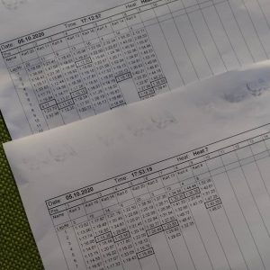 hasil catatan waktu bermain Gokart