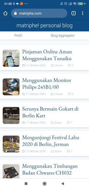 tampilan VXN di ponsel tampilan VXN di ponsel