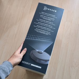 keterangan di samping kardus Ecovacs Deebot Ozmo 950 keterangan di samping kardus Ecovacs Deebot Ozmo 950