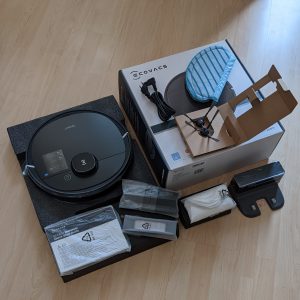 seluruh isi kardus Ecovacs Deebot Ozmo 950 seluruh isi kardus Ecovacs Deebot Ozmo 950