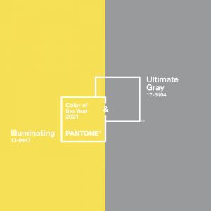warna 2021 Pantone: kuning dan abu-abu warna 2021 Pantone: kuning dan abu-abu