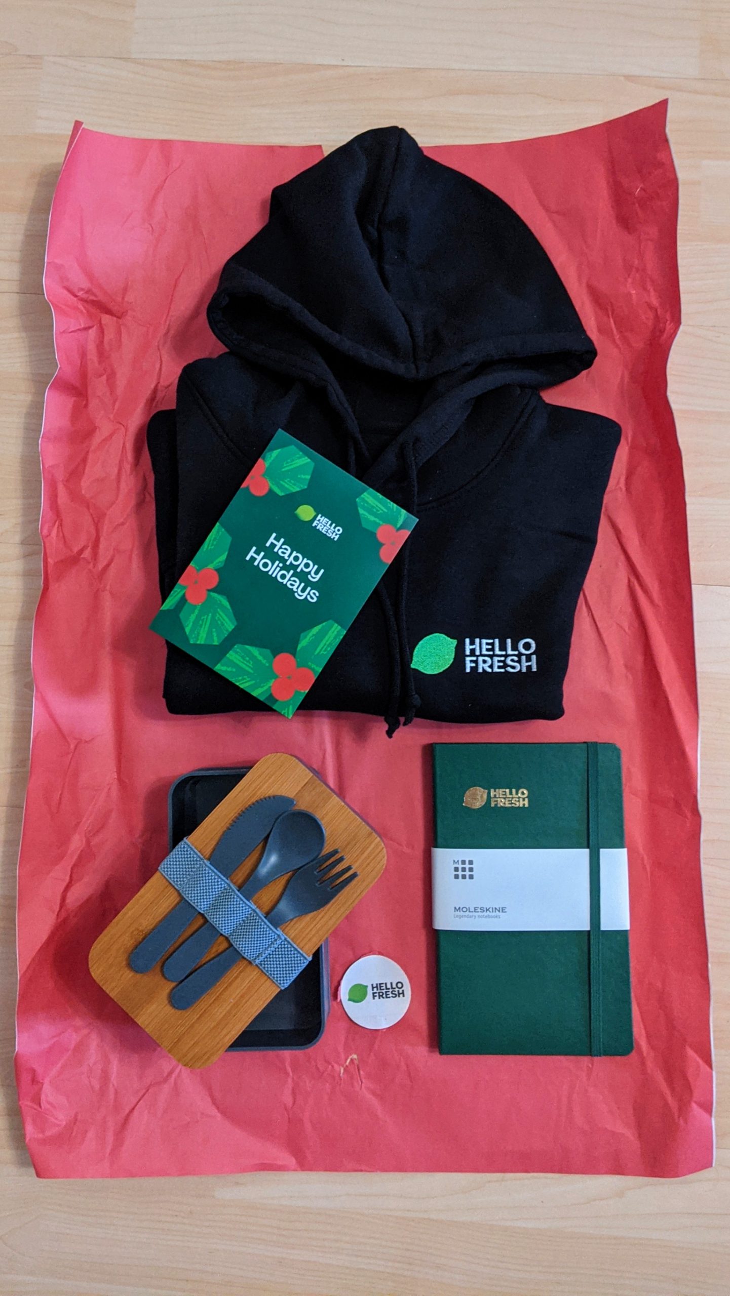 seluruh isi bingkisan dari HelloFresh seluruh isi bingkisan dari HelloFresh