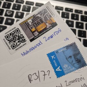 prangko Openmail dari Portugal dan prangko dari Belgia