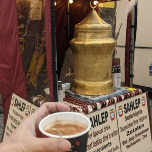 minuman sahlep dari Turki di Hackescher Markt minuman sahlep dari Turki di Hackescher Markt