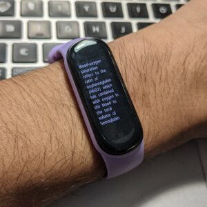 membaca pesan di gelang Amzfit Band 5 membaca pesan di gelang Amzfit Band 5